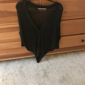 Black oversized sweater